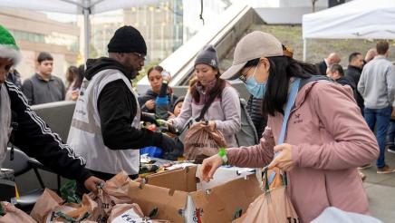 People at Assemblymember Haney's Inaugural Joy to the City Event at Thrive City