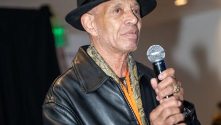 Del speaks at Assemblymember Haney's Inaugural Joy to the City Event at Thrive City