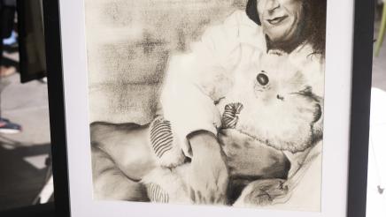 Haney Transgender History Month Awards Art Display