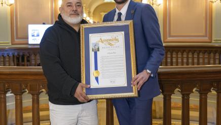 Asm. Haney presents Resolution for "Al Pastor Papi" Miguel Escobedo