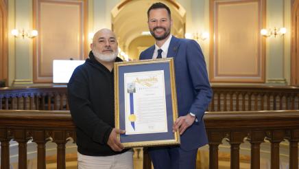 Asm. Haney presents Resolution for "Al Pastor Papi" Miguel Escobedo