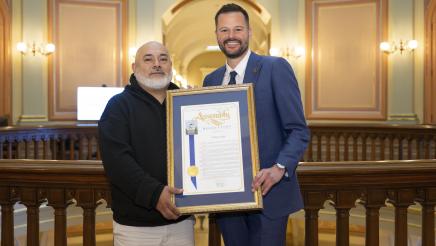 Asm. Haney presents Resolution for "Al Pastor Papi" Miguel Escobedo