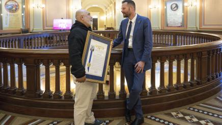 Asm. Haney presents Resolution for "Al Pastor Papi" Miguel Escobedo