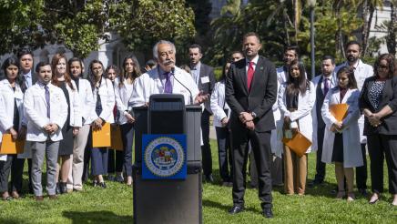 Asm. Haney AB371 Dental Coverage Press Conference with Dr. Max Martinez of California Dental Association