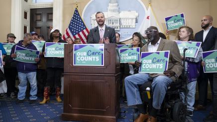 Photo of Asm. Haney PC on Collective Bargaining for In Home Supportive Services Workers