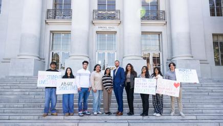 Group Photo for AB602 Campus Overdose Prevention Bill