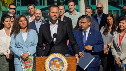 Asm. Haney speaking at AB342 Press Conference