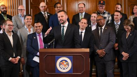 Asm. Haney Speaking Downtown Recovery Presser