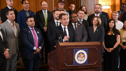 Guest Speaking Downtown Recovery Presser