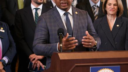 Guest Speaking Downtown Recovery Presser