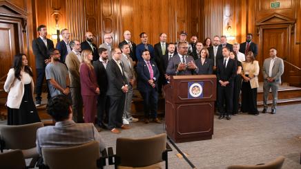 Guest Speaking Downtown Recovery Presser