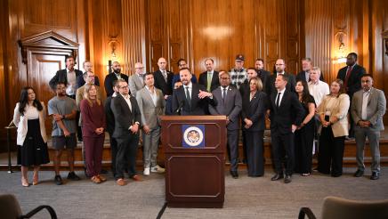 Asm. Haney Speaking Downtown Recovery Presser