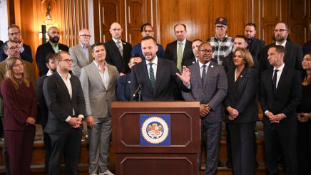Asm. Haney Speaking Downtown Recovery Presser