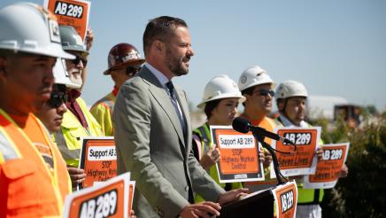 Asm. Haney speaking at AB289 Presser