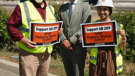 Photo of Asm. Haney and attendees AB289 Press Conference