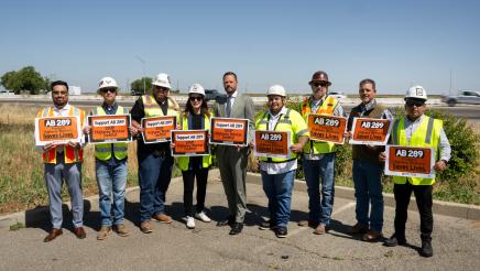 Photo of Asm. Haney and attendees AB289 Press Conference