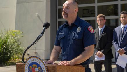 Guest speaking at PFAS Presser Photo