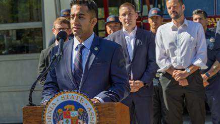 Guest speaking at PFAS Presser Photo