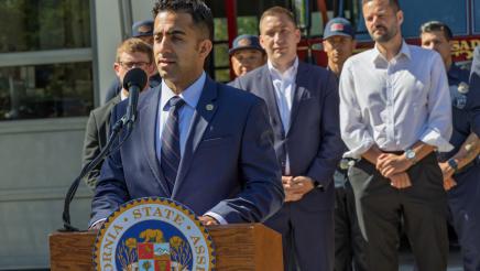 Guest speaking at PFAS Presser Photo