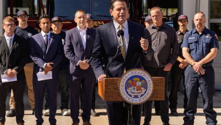 Guest speaking at PFAS Presser Photo