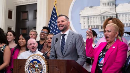 Asm. Haney Trans Month Presser Photo