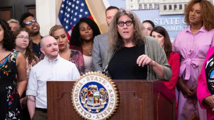 Guest speaker Trans Month Presser