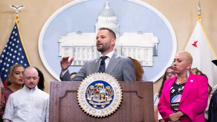 Asm. Haney speaking Trans Month Presser