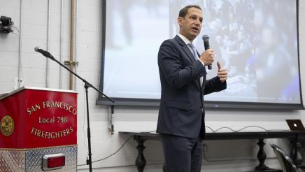 Guest speaker SF Mayor Daniel Lurie photo Annual Labor Breakfast