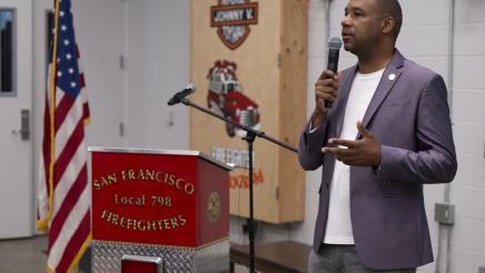 Guest speaker SF Supervisor Sharmann Walton photo Annual Labor Breakfast